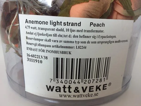 Catena di illuminazione «Anemone light strand» — foto 2 dell'alert A12/1724/16