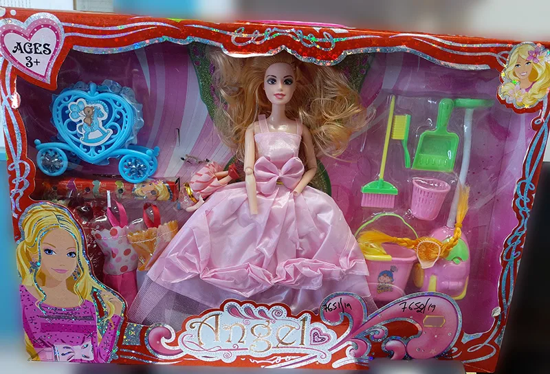 Set di bambole di plastica con accessori «Angel»