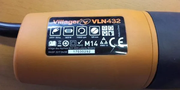 Smerigliatrice angolare «Angle grinder Villager» — foto 3 dell'alert A12/0907/19