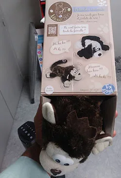 Giocattolo morbido «Animal mort de rire» (Maxicâlin)