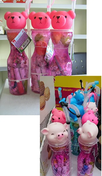 Bottiglia di plastica con dolci «Animal Party bottle» (Becky´s ®)