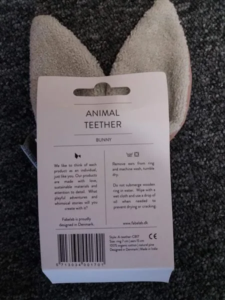 Dentifricio per bambini «Animal Teether - Bunny» — foto 3 dell'alert A12/1510/18