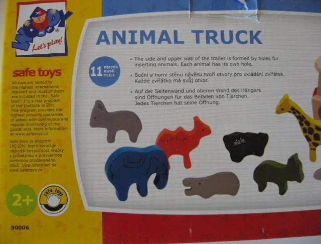 Tirare di legno lungo giocattolo «Animal Truck» — foto 2 dell'alert A12/1651/14