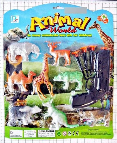 Set di pistole giocattolo «Animal World» (Rong Xing Toys)