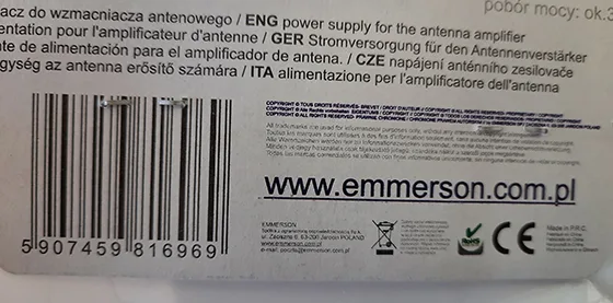 Alimentazione elettrica «Antenna Power Adapter» — foto 4 dell'alert A12/00041/24