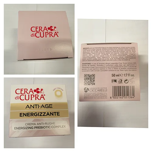 Crema anti-età «ANTI - AGE - ENERGIZZANTE» — foto 1 dell'alert A12/00740/23