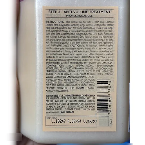Prodotti per la cura dei capelli «Anti-volume treatment / Soin Anti Volume» — foto 3 dell'alert SR/00221/26