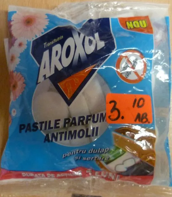 Compressa profumata Antimoth «Antimoth Perfumed Tablet 100 (PASTILE PARFUM ANTIMOLII)» — foto 2 dell'alert A12/1353/13