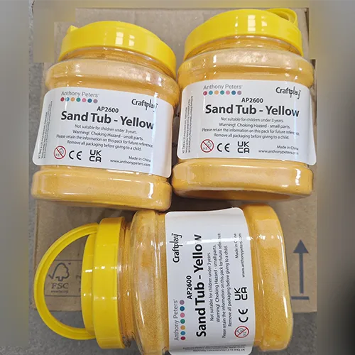 Giocattolo di sabbia «AP2600 - Sand Tub - Yellow» (Anthony Peters)