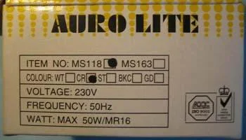 Apparecchio da incasso con lampada alogena (AURO LITE)