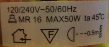 Apparecchio da incasso con lampada alogena — foto 3 dell'alert 0100/08