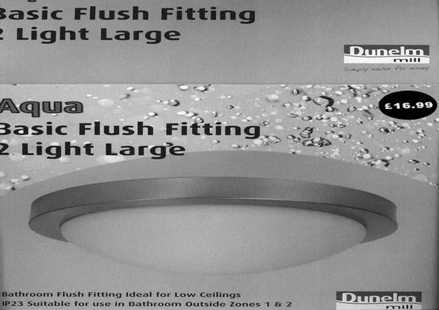 Plafoniera «Aqua Basic Flush Fitting 2 Light Large» — foto 2 dell'alert A12/1339/14