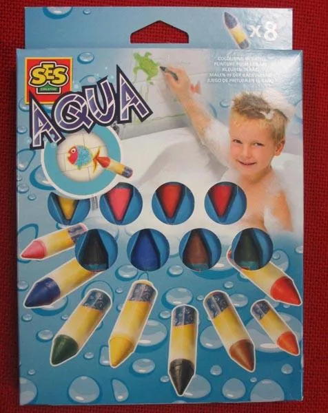 Pastelli coloranti da bagno «AQUA» (Ses Creative)