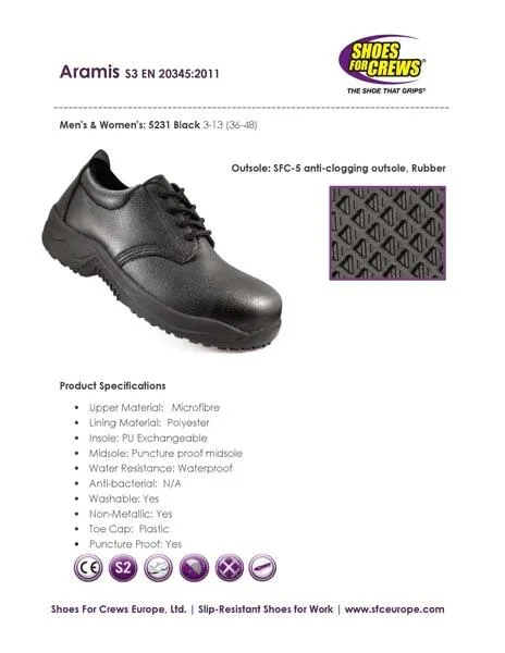 Scarpe di sicurezza «Aramis Black» (Shoes for Crews)