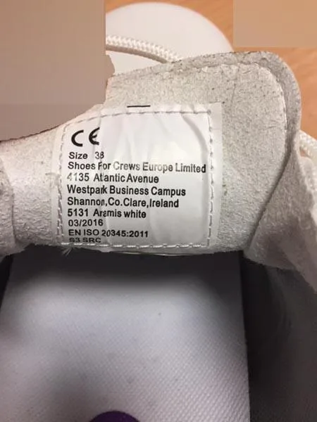 Scarpe di sicurezza «Aramis White» — foto 2 dell'alert A11/0030/17