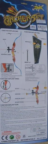 Arco giocattolo e frecce «Archer Set» — foto 3 dell'alert A12/0373/18
