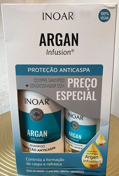 Shampoo per capelli e balsamo «Argan Infusion» (INOAR)
