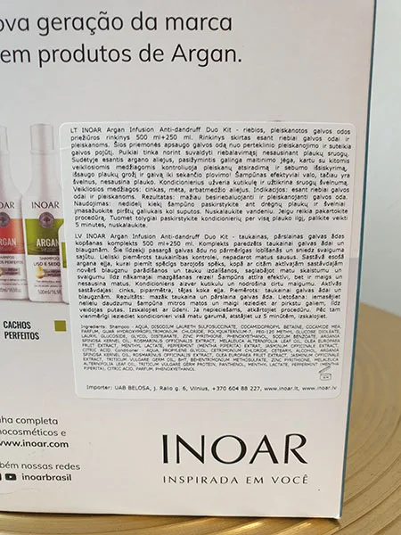 Shampoo per capelli e balsamo «Argan Infusion» — foto 5 dell'alert A12/01806/23