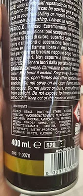 Lacca «Argan oil hairspray - Shiny effect - Strong hold» — foto 2 dell'alert A12/02358/23