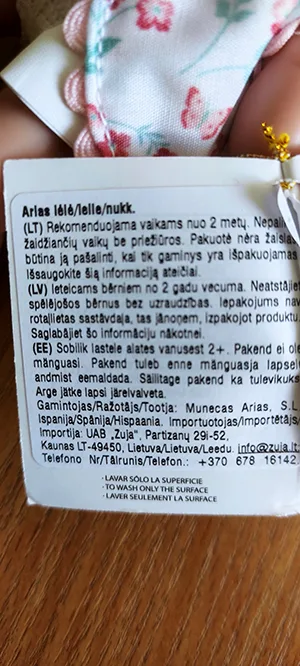 Bambola di plastica «Arias» — foto 3 dell'alert A12/00619/23