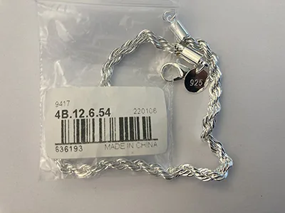Braccialetto «Armband silver» — foto 2 dell'alert A12/00302/23