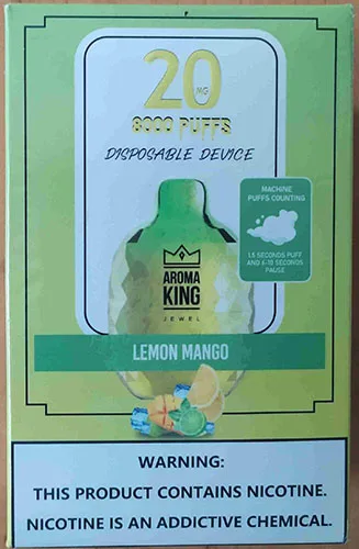 Sigaretta elettronica usa e getta «AROMA KING JEWEL LEMON MANGO» (Aroma King)