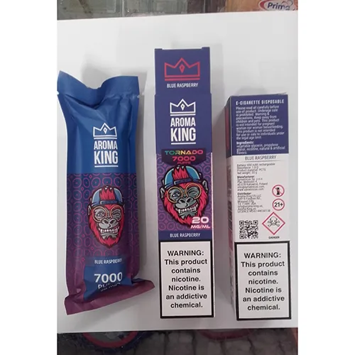 Sigaretta elettronica usa e getta «AROMA KING TORNADO 7000,  BLUE RASPBERRY» (Aroma king TORNADO 7000 puffs)