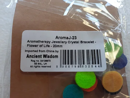 Braccialetto «Aromatherapy Jewellery Crystal Bracelet  Flower of Life 20 mm – AromaJ - 23» — foto 3 dell'alert A12/01154/22