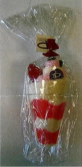 Asciugamano con imitazione fragola – verrines (Le Pâtissier)