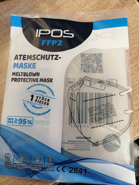 Maschera filtro antiparticolato «Atemschutz-maske, Meltblown protective mask» — foto 8 dell'alert A12/01772/22