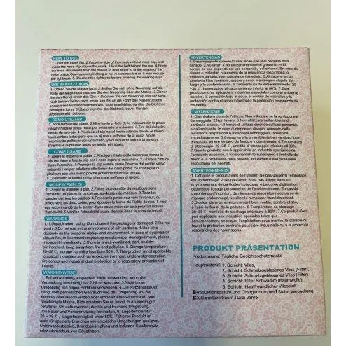 Maschera filtro antiparticolato «Atemschutzmaske FFP2 NR» — foto 6 dell'alert SR/01337/26