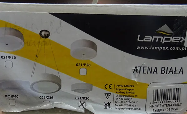 Lampada fissa «ATENA BIALA» — foto 3 dell'alert A12/01377/23