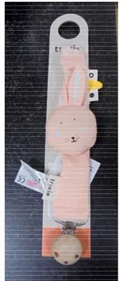 Supporto di succhietto «Attache sucette Mrs Rabbit/ Mr Fox/Mrs Elephant/ Mr Lion/Mr Polar» (Trixie)