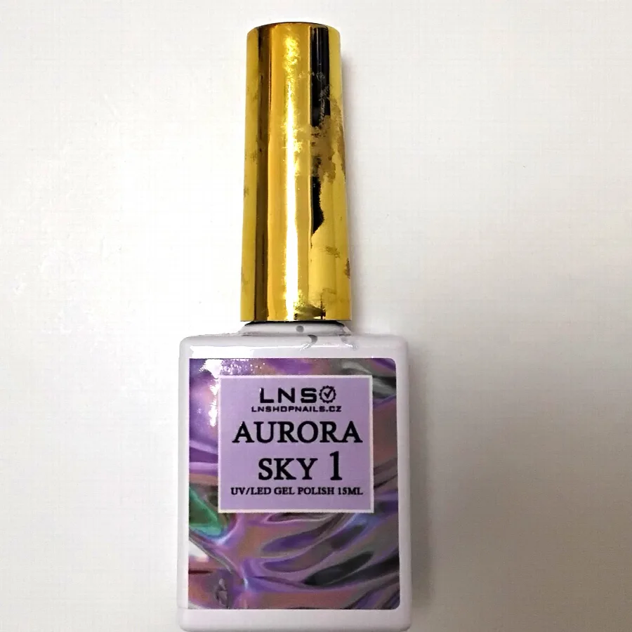 Smalto per unghie in gel «AURORA SKY 1 UV/LED GEL POLISH» (LNS)