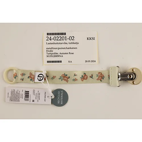 Portasucchietto «Autumn Rose pacifier clip» (Elodie)