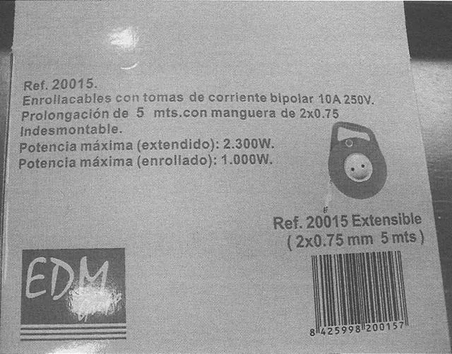 Avvolgicavo "Enrollacables" & #13; & #13; — foto 2 dell'alert 0184/12