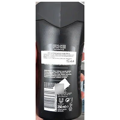 Gel doccia «AXE MARINE SEA BREEZE AND SAGE SCENT BODY WASH OCEAN FRESH» — foto 2 dell'alert A12/01005/24