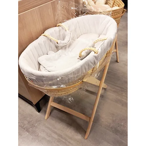 Lettino per bambini «B&amp;K GRIS VELOUDOUX GRIS» (NOUKIES)