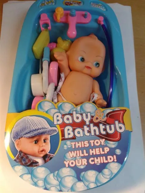 Bambola con accessori «Baby &amp; Bathtub» (Best Baby Toys)