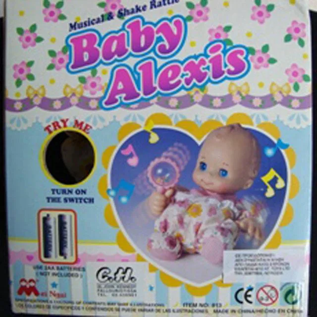 Baby bambola – Musical e agitare Rattle – Baby Alexis (MEI NGAI)