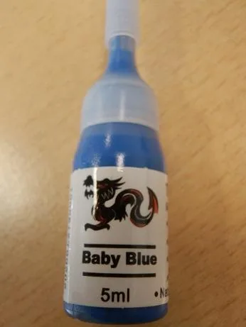 Inchiostro del tatuaggio &amp; #13; &amp; #13; «Baby blue» — foto 2 dell'alert A12/0084/13