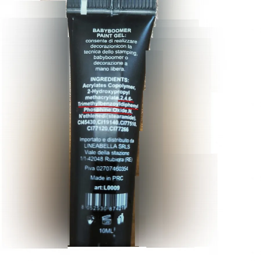Vernice per unghie in gel «Baby Boomer Paint Gel» — foto 4 dell'alert SR/04209/25