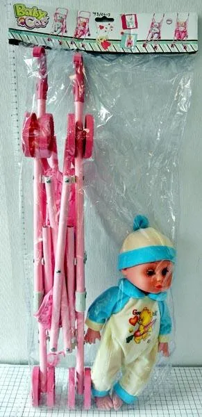 Passeggino giocattolo con bambola «Baby Car» (Unknown)