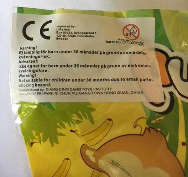 Giocattolo spremuto «Baby Cheeki» — foto 2 dell'alert A12/1024/19