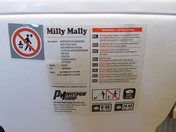 Seggiolone per bambini «Baby High Chair» — foto 2 dell'alert A12/01591/22