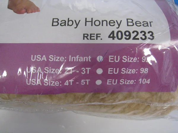 Vestito di fantasia «Baby honey bear» (Funny Fashion / Espa)