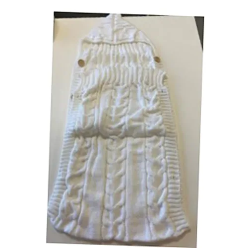 Sacco a pelo per bambini «Baby Knitted Sleeping Swaddle Bed»