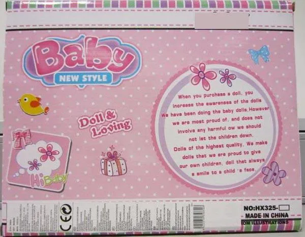 Bambola per bambini con accessori «BABY NEW STYLE, BABY CUTE - LOVELY GIFT SET» — foto 2 dell'alert A12/0142/17