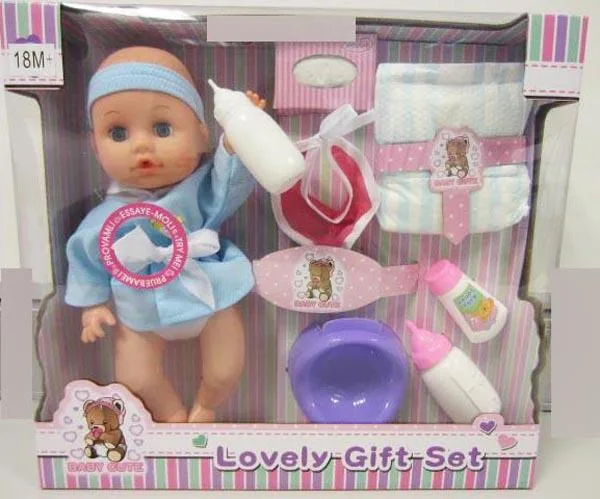 Bambola per bambini con accessori «BABY NEW STYLE, BABY CUTE - LOVELY GIFT SET» — foto 4 dell'alert A12/0142/17