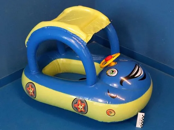 Sedile per nuotare «Baby Pool Float with Canopy Summer Steering Wheel Sunshade Swim Ring Car Inflatable Toys…» (QIAONIUNIU)